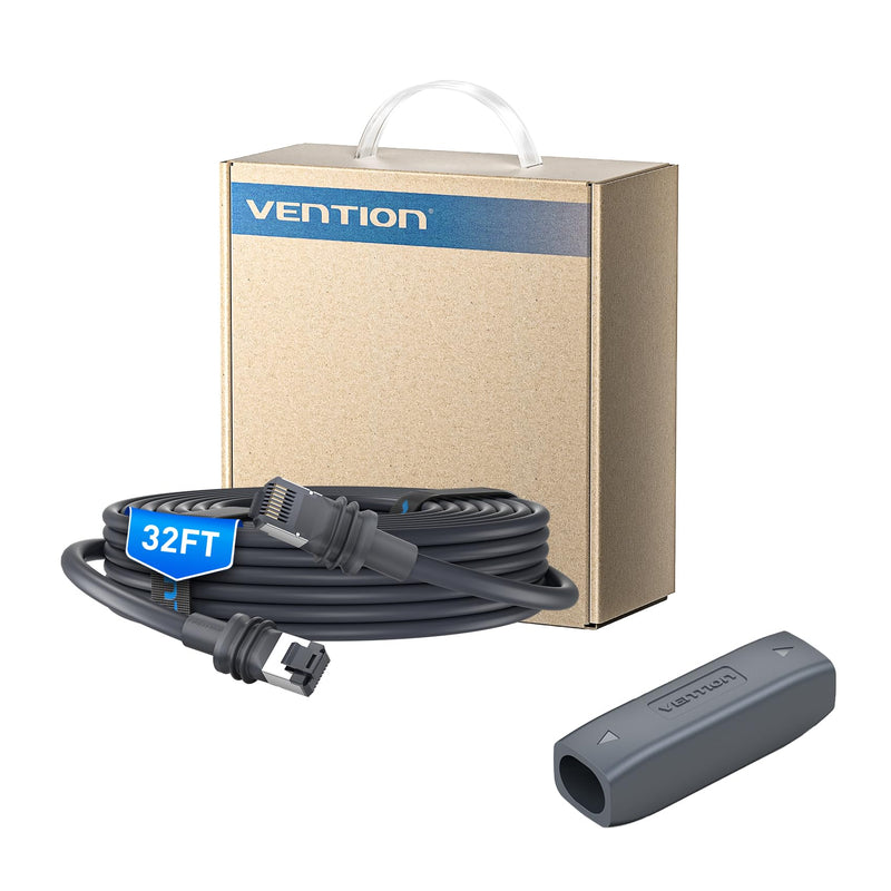 VENTION Starlink Gen 3 Complete Extension Kit: 35ft High-Speed Waterproof Ethernet Cable & IP68 Cable Coupler for Starlink V3/Mini