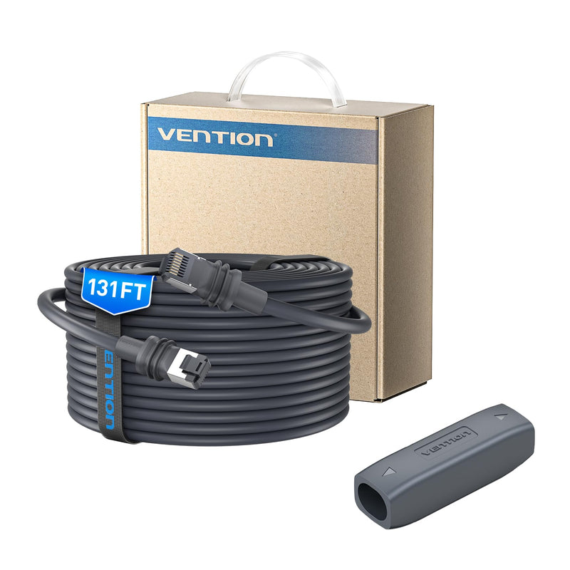 VENTION Starlink Gen 3 Complete Extension Kit: 135ft High-Speed Waterproof Ethernet Cable & IP68 Cable Coupler for Starlink V3/Mini