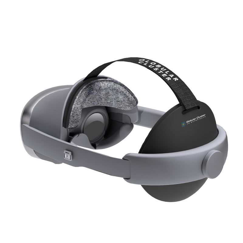 Globular Cluster CMGXR Comfort Mod Compatible with Galaxy XR | Soft & Enlarged Forehead/Rear Pads with Optional Top Strap, Sweatproof & Breathable Replacement Pad Kit