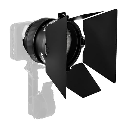 Amaran Mini Fresnel with Mini Barn Doors Bowens Mount Attachment (Small) Small