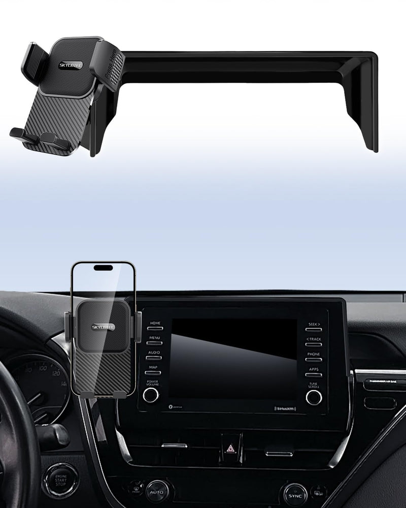 SKYLOTEC Car Phone Mount for Toyota Camry 2021-2024 Accessories | Camry/Hybrid/LE/SE Cell Phone Holder 7-Inch Screen, Automobile Cradles, NOT Block Air Vent (NOT for 9-Inch, XLE/XSE) Universal Holder 2021-2024 Toyota Camry | 7-Inch