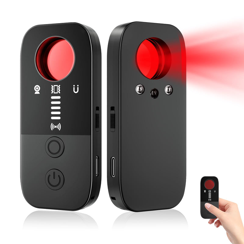 [AUSTRALIA] - Hidden Camera Detectors & Bug Detector, 2026 Upgraded Spy Camera Finder with 7 Modes | Detects RF Signals & GPS Trackers for Hotel, Office, Bathroom & Car | Portable with 720-Hour Battery Black 