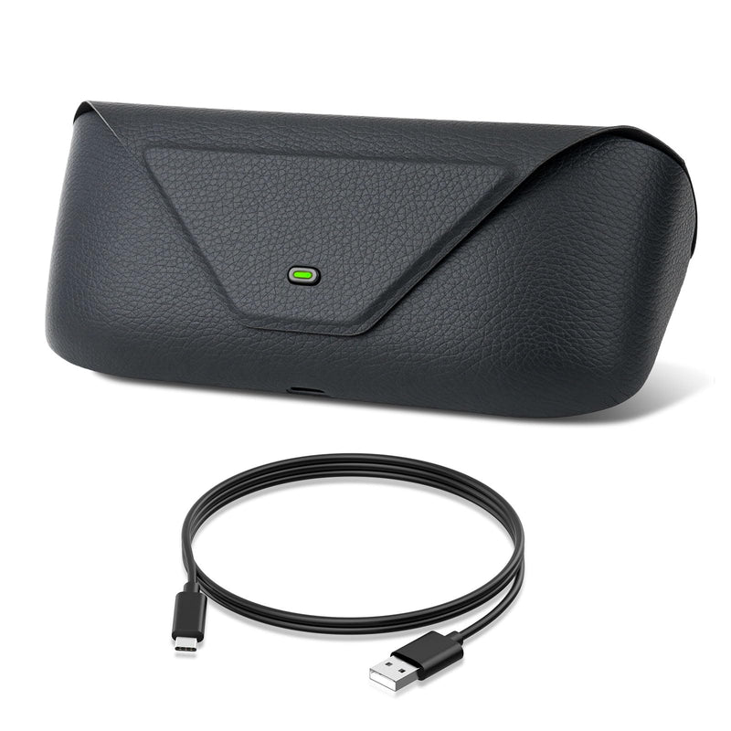 Portable Charging Case for Ray-Ban Meta Headliner/Skyler/Wayfarer/Oakley HSTN/Blayzer Optics/Scriber Optics, Smart Glasses Replacement Charger Dock with LED Indicator