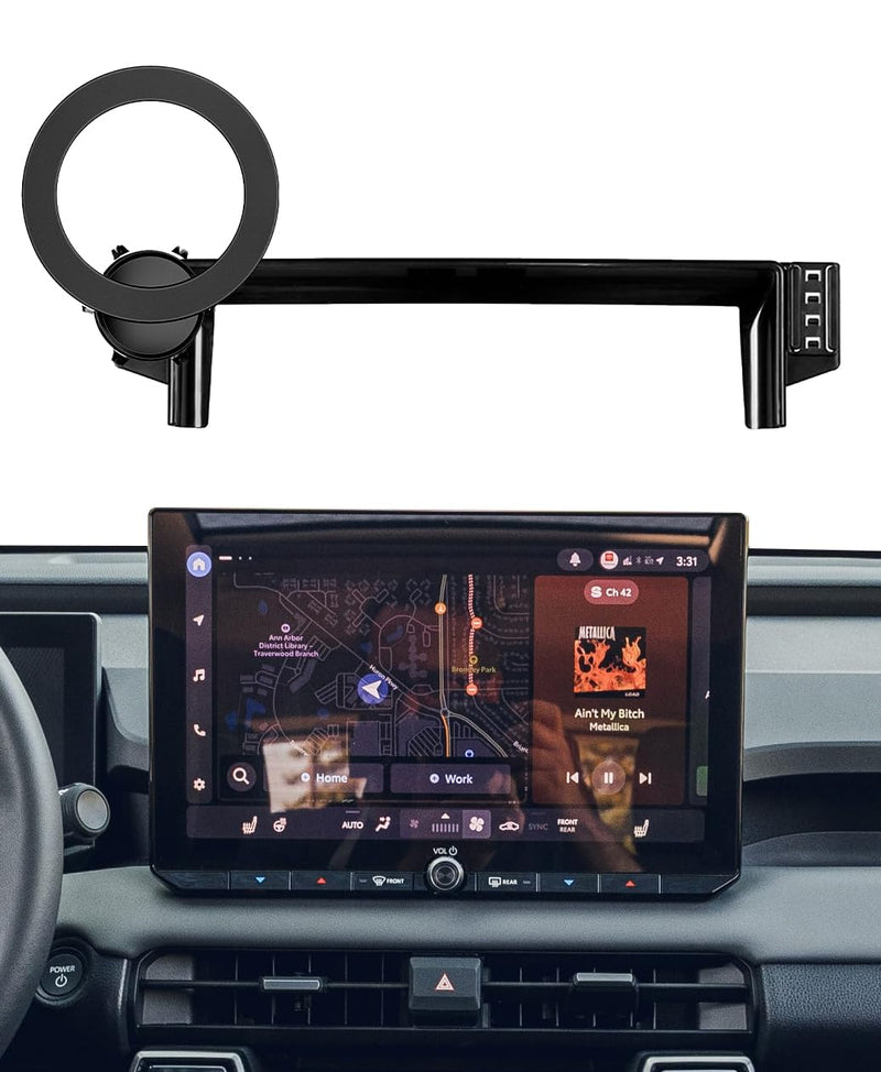 Phone Holder Mount for Toyota RAV4 Accessories 2026 Navigation Screen Car Cell Phone Mount for Toyota RAV4 XSE Limited Hybrid GR Sport Smartphones Interior 360 Degree Rotation(with 12.9-Inch Screen) For Toyota Rav4 2026 (12.9-inch Screen)