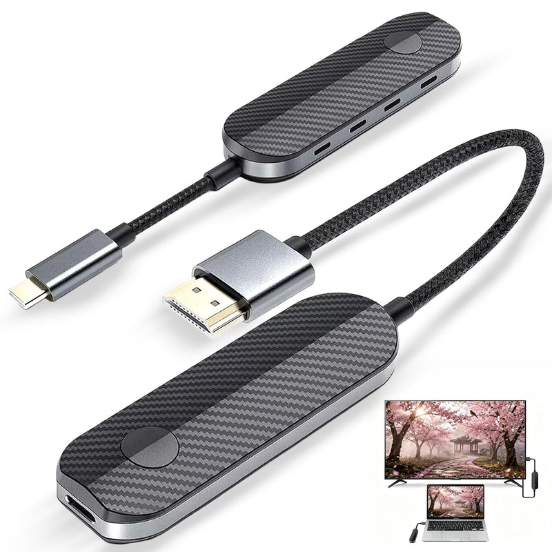 iShare Pro 2026 Wireless HDMI Transmitter and Receiver Kit, 1080P HD Wireless HDMI Kit for iPhone15/16/17 iPad MacBook, HDCP 2.2 for Netflix Disney+, TikTok Viral for Lag-Free Gaming & Home Theater iShare Pro