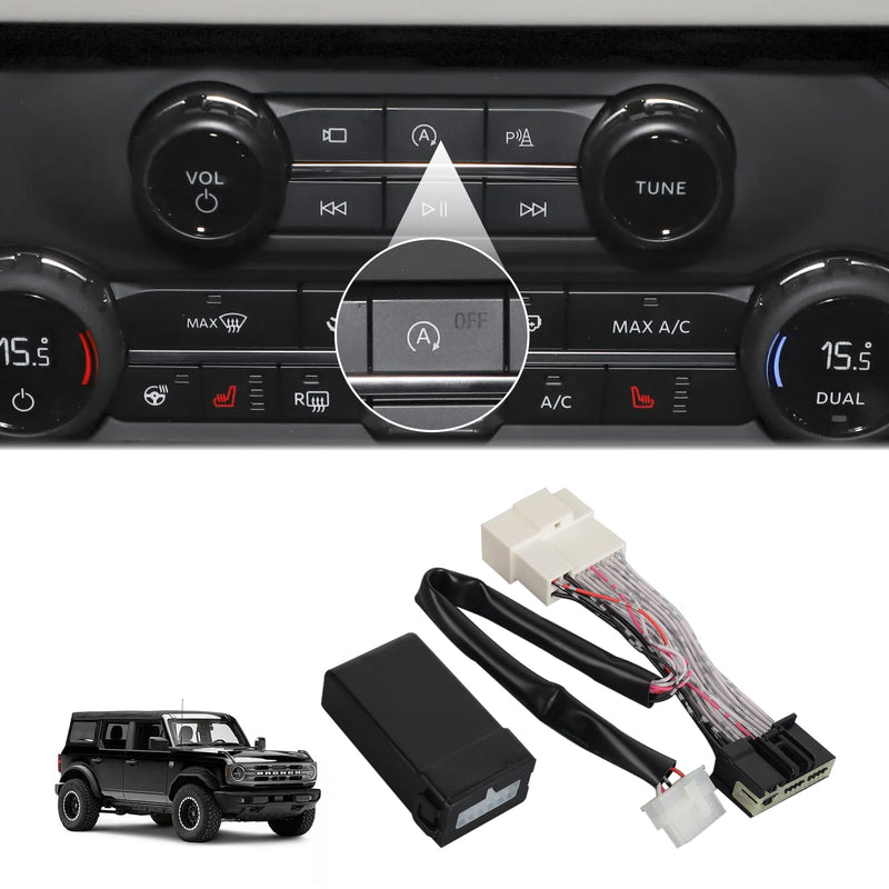 Auto Start Stop Eliminator for 2021-2025 Ford Bronco & 2022 Ford F-150 Raptor, Engine Start-Stop System Bypass, Automatic Stop-Start Canceller (Note:No fit Bronco Sport and Bronco Badlands) fit bronco & 2022 F-150 Raptor