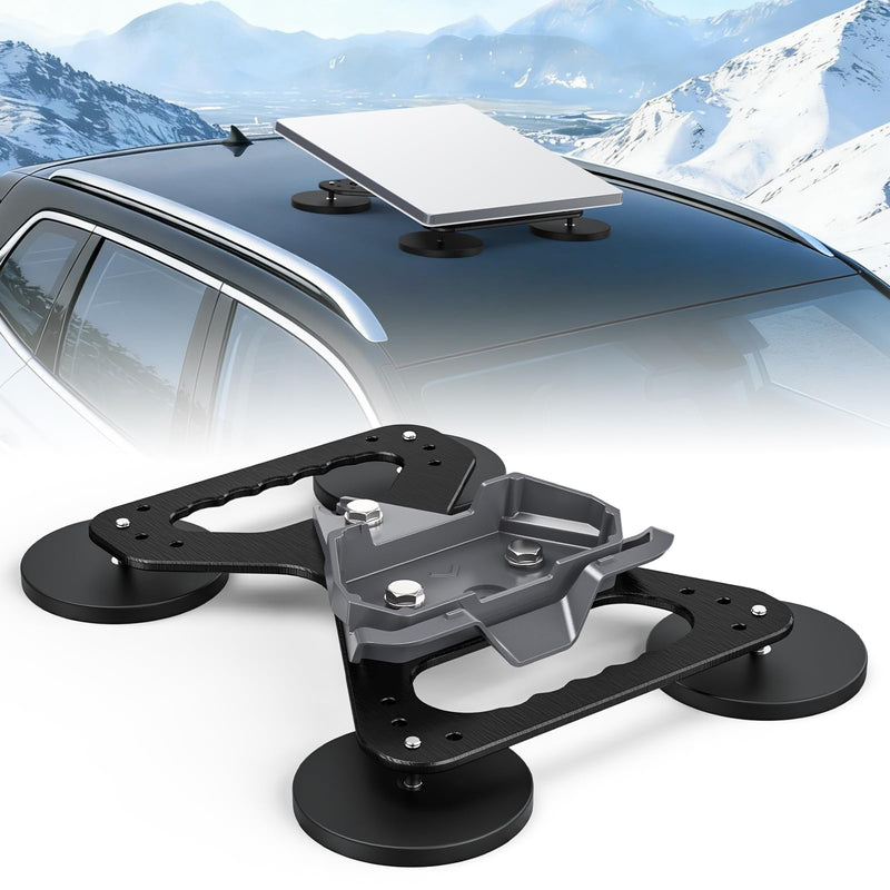 Starlink Mini Magnetic Mount, 320LBS Starlink Mini X Mount – Aluminum Starlink Mini Magnetic Roof Mount for Car Truck RV Boat – Secure Starlink Mini Mount for High-Speed Driving Black