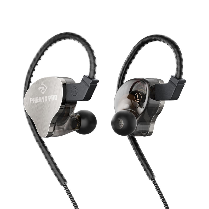 Phenyx Pro Hybrid Dual Driver in-Ear Monitor Earphones PME-20 | Noise-Isolating Stereo IEM, Detachable 2-Pin Cable, Tangle-Free Design, Singers, Musicians, Gaming