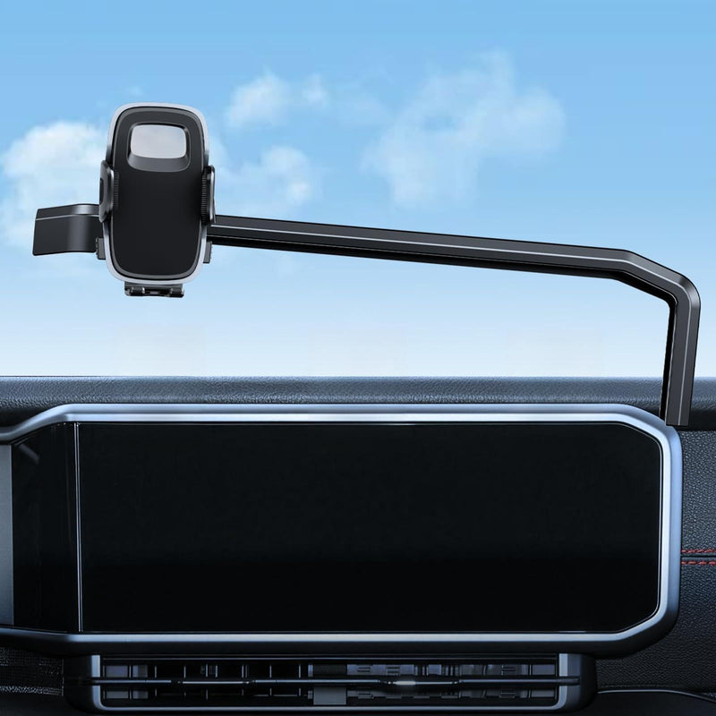 ELOHEI 12.3" Car Phone Holder for Jeep Wrangler 2024 Accessories | Screen Phone Mount 360° Rotation Smart Phone Mount Kit (HE05) HE05