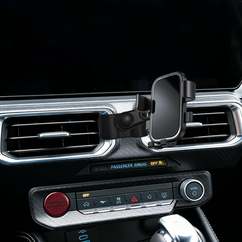 for Ford Mustang Phone Mount 2024-2026 Extension Arm 360° Rotatable | Custom Fit for Mustang, One-Hand Operation, Non-Destructive Installation, Never Blocks Your View, Stable Magnetism, Compact