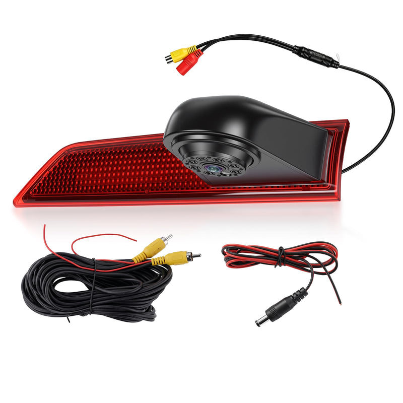 Brake Light Backup Camera for Ford Transit 2012-2015, High Mount Third Brake Light Reverse Camera, HD Rear View Parking Camera with Night Vision, Wide Angle, IP67 Waterproof, OEM Fit (No Light Board)