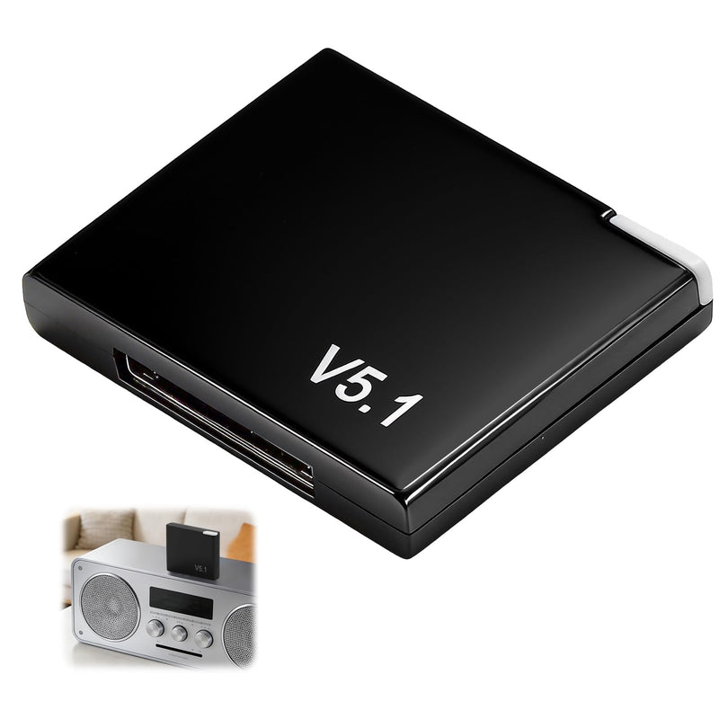 Bluetooth 5.1 30 Pin Bluetooth Adapter Receiver for Bose iPod Sounddock | for 30 pin iPod iPhone Music Docking Station, Digital Music System Home Entertainment Speakers (Not for Car and Motorcycles)