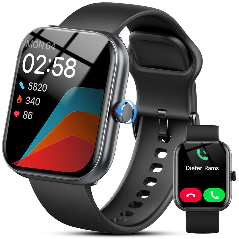 Smart Watch for Women Men, Alexa Built-in, Smartwatch for iPhone & Android Bluetooth Call, 1.91" HD Fitness Tracker with Heart Rate/SpO2/Sleep Monitor, IP68 Waterproof, Fitness Watch 100+ Sports Modes