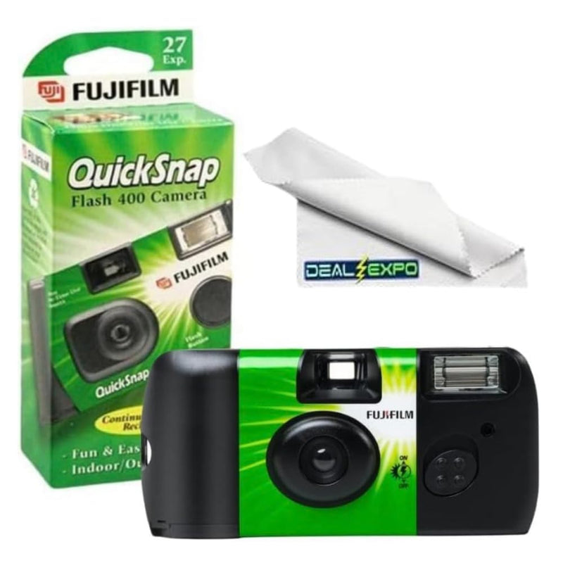 Fujifilm QuickSnap Flash 400 One-Time-Use Camera (1-Pack) 1-Pack