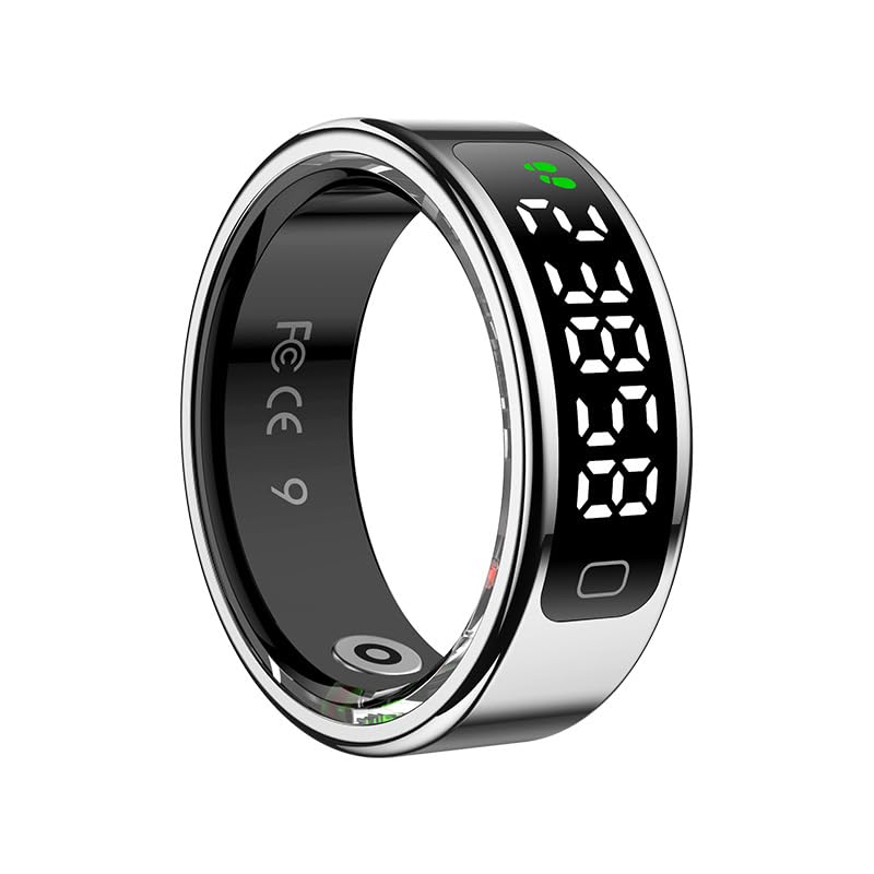 Smart Ring for Women for Men,Fitness Tracker Ring with Monitors Heart Rate,Blood Oxygen,Sleep,Stress and 60 Health Metrics(Sliver, 10) Silver #10