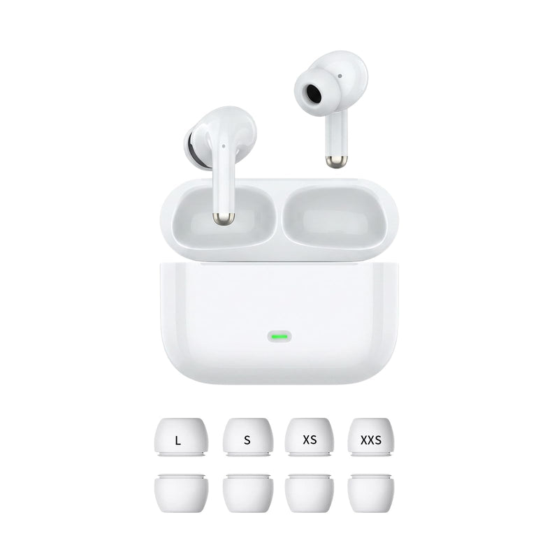 Pro 3 Wireless Earbuds, Heart Rate Monitoring, ANC+ENC, Real-Time Translation, Immersive Bass, USB-C and Wireless Charging, for iOS/Android, Ideal for Exercise, Work, Study, Great Gift White