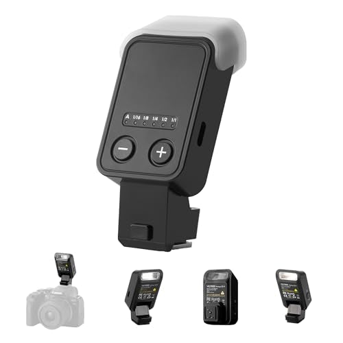 VILTROX Vintage Z2 Mini TTL On-Camera Flash for Canon, GN6 Hot Shoe Speedlite, 5-Step Manual Power Control, 700 Full-Power Flashes 10Ws, Detachable Softbox（Black） Vintage Z2-C Flash