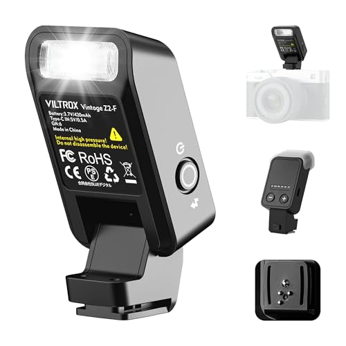 VILTROX Vintage Z2 Foldable TTL Mini Speedlite Flash for Fujifilm Camera Vintage Z2-for Fujifilm