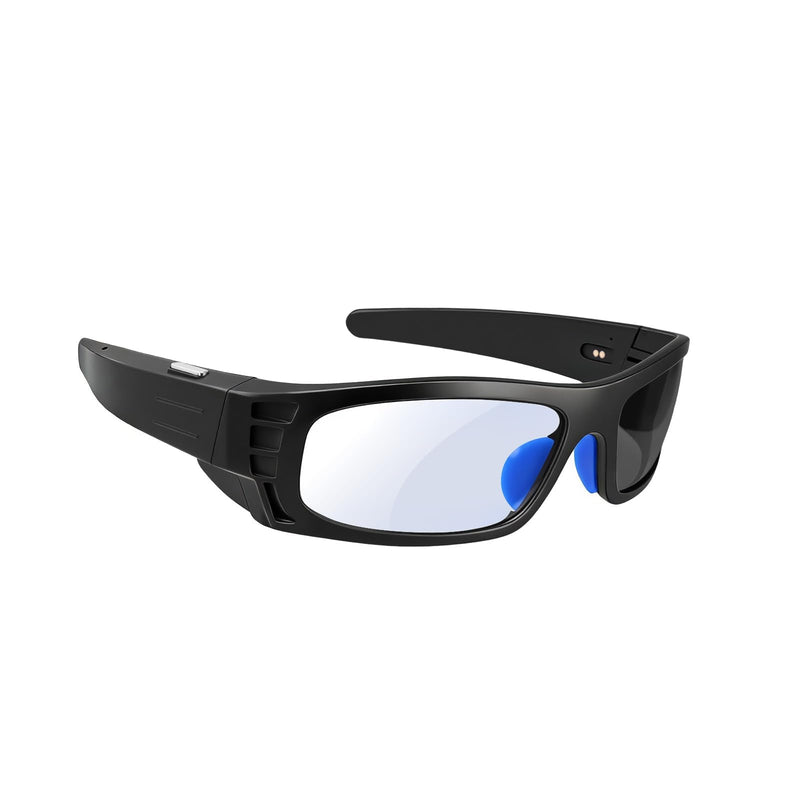 AI Smart Glasses for Women Men with Real-Time Translation, Music & Hands-Free Calling, AI Vioce Assistant, Photochromic Lens with UV & Blue Light Protection – Perfect for Hiking & Cycling Black Standard