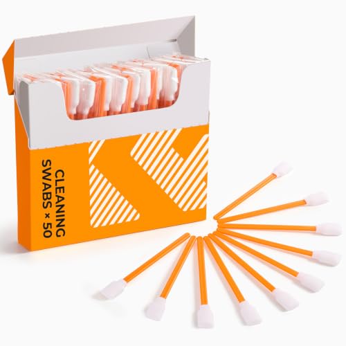 K&F CONCEPT 50 Foam Cleaning Swabs,for Electronics,Camera,Deep Cleaning 50PCS