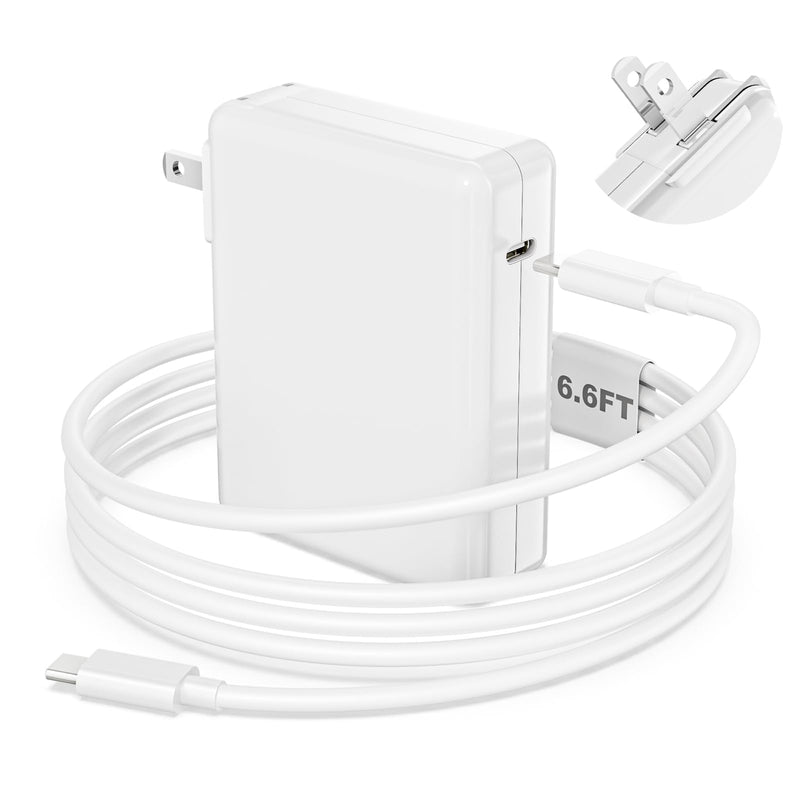 Mac Book Pro Charger - 96W Apple USB C Fast Charger Power Adapter with 6.6FT Long USB C Cable,Compatible with MacBook pro/Air 16 15 14 13 Inch/ipad Pro and All USB C Device, Extra Storage Bag Included