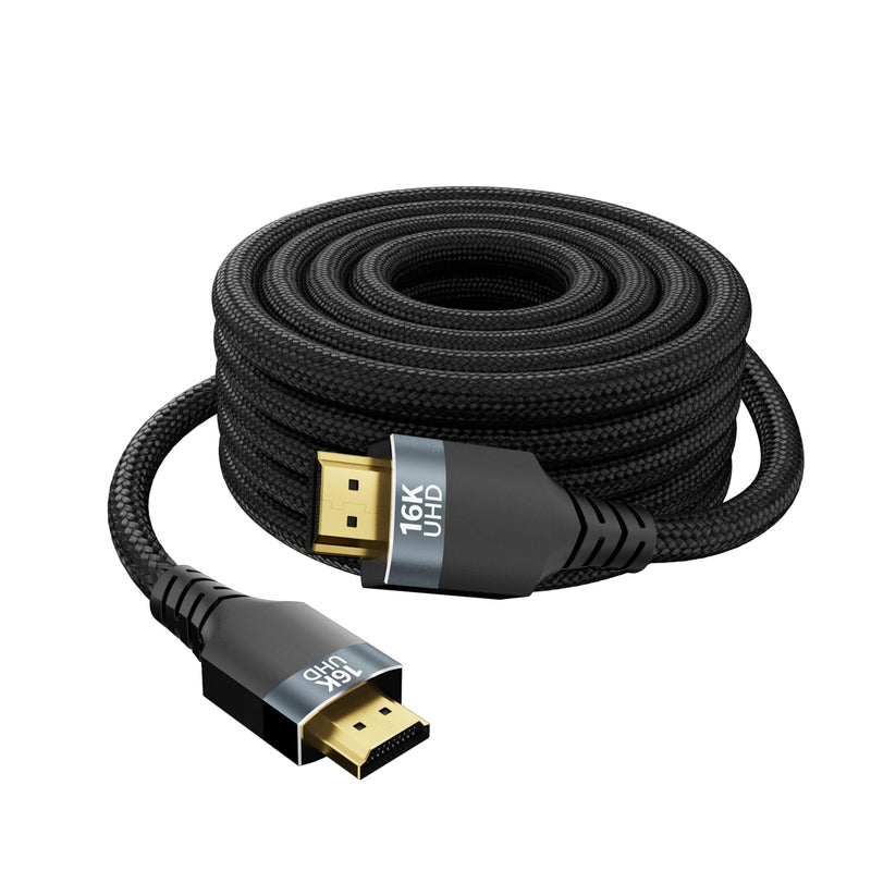 16.5FT 96Gbps Ultra High Speed HDMI 2.2 Cable,Gold-Plated Connectors,Supports 16K@60Hz,4K@240/480Hz,Dynamic HDR10+,3D,eARC,X and HDCP 2.2 & 2.1,Compatible with PS5, Xbox,Gaming PC,Projector 16.5FT