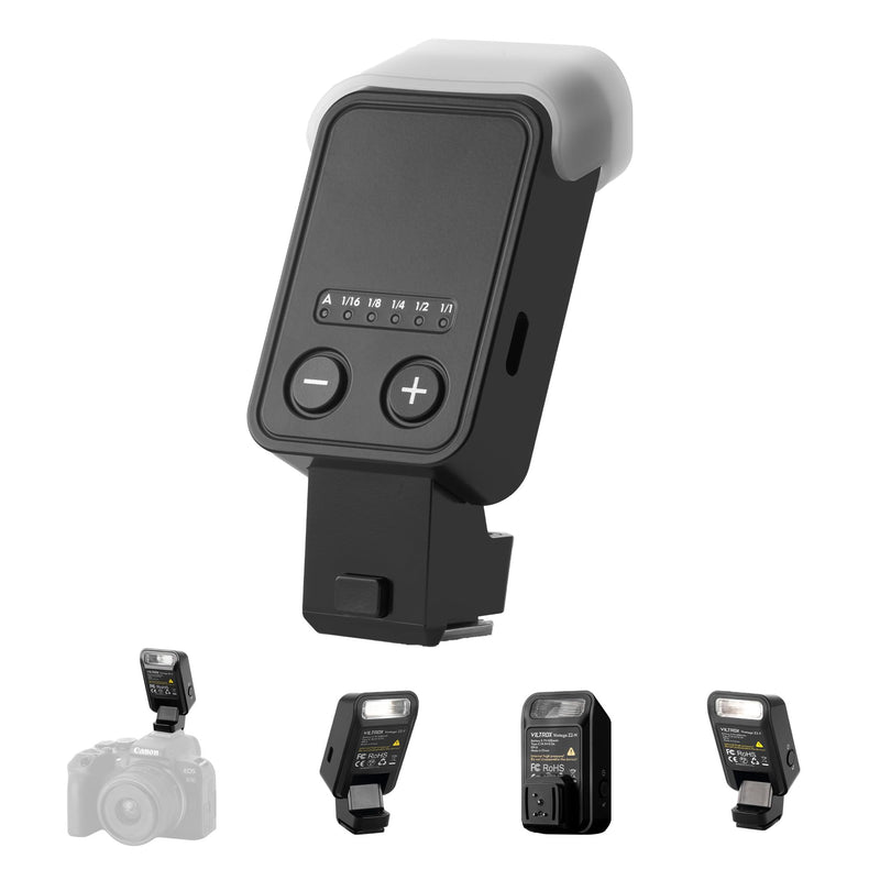VILTROX Vintage Z2 Mini TTL On-Camera Flash for Sony, Hot Shoe Speedlite GN6, 5-Step Manual Power Control, 2 Second Recycle, 700 Full-Power Flashes 10Ws with Detachable Softbox（Black） Vintage Z2-S Flash