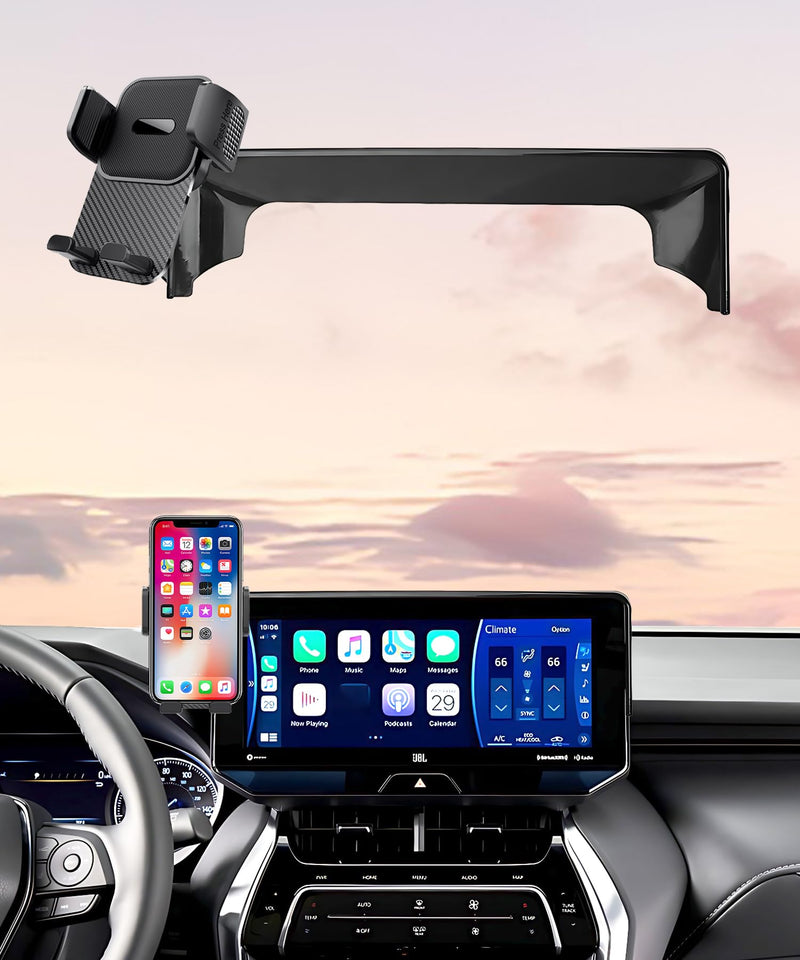 Car Phone Holder for Toyota Venza 2021 2022 2023 2024 Accessories 12.3 Inch Screen Fixed Clip Cell Phone Mount Hands-Free 360 Degree Rotation