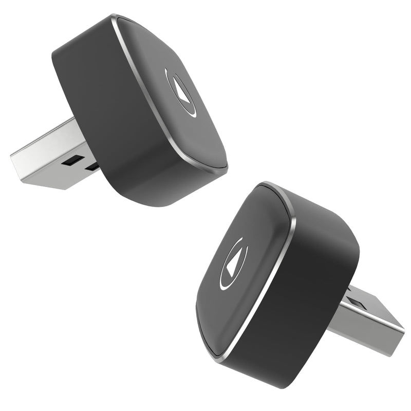 M1 2in1 Wireless CarPlay Android Auto Adapter Mini Car Play Dongle | Low‑Latency Mini Wireless Alloy & Glass Design, Turns Factory Wired CarPlay & Android Auto Into Wireless for iPhone & Android USB Type A