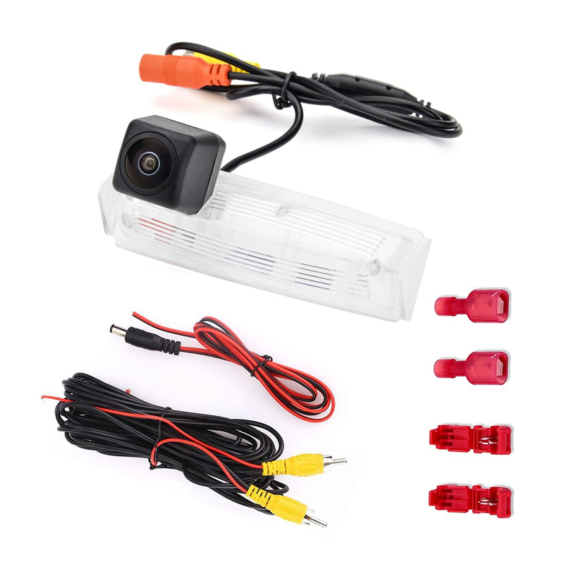AHD1080P Backup Camera for Lexus IS200 IS300 ES300 ES330 GS300 GS400 GS430 LS430 HS250h CT200h Toyota Vios/Yaris Sedan Prius, License Plate Light Replacement, Night Vision, Wide Angle, HD, IP69