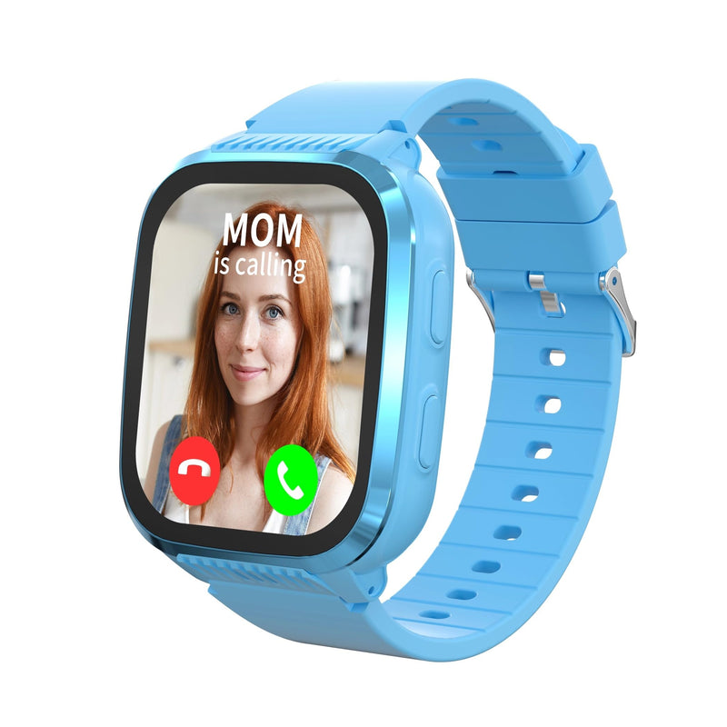 4G Kids Smart Watch Boys with GPS Tracker & Call Phone Age 5-12, Light Blue | 1.85" SmartWatch for Kids with SOS Calling, School Mode, Parental Controls,12/24 Hr, Text Message, HD Video Call, Voice Chat
