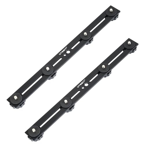UTEBIT 2 Pack Straight Flash Mount, 1/4-3/8 Thread Hole Tripod Mount 13 Inch