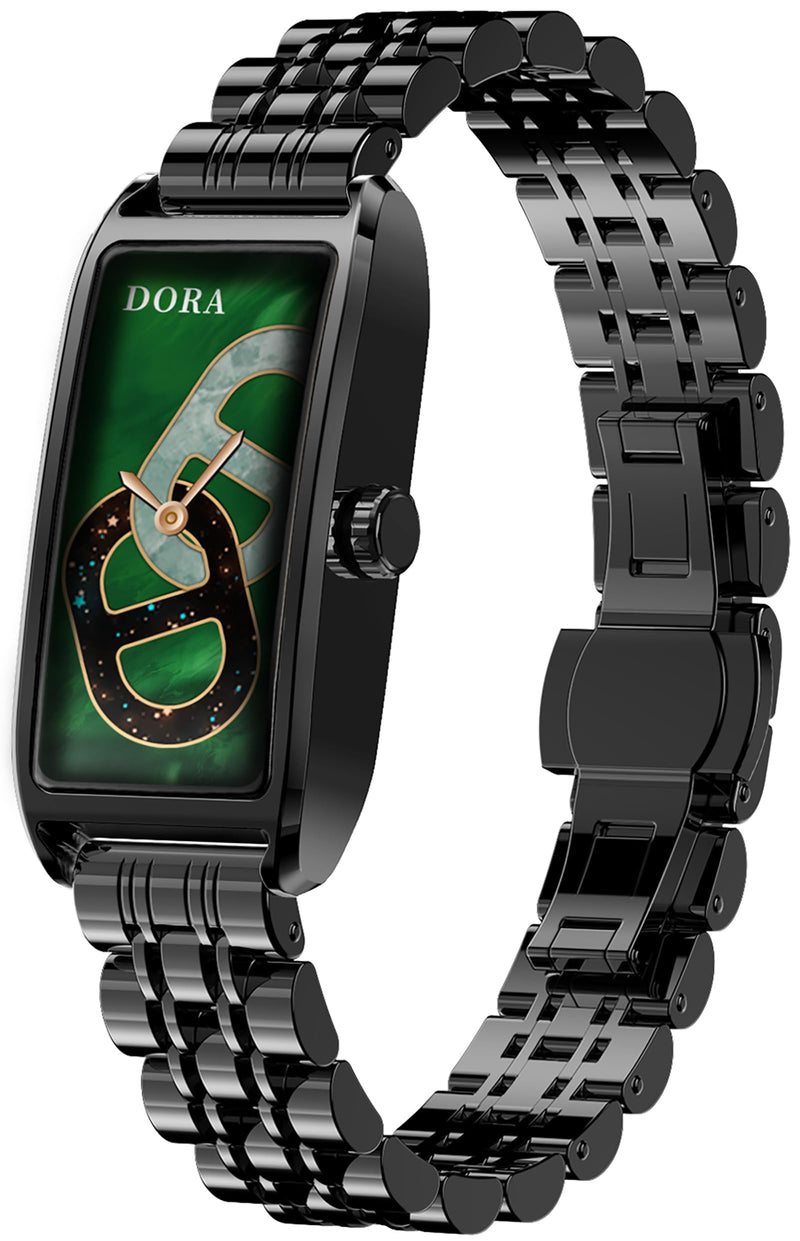 Loluka Black Fitness Tracker Luxury Slim Smart Bracelet for Women with Heart Rate Sleep Monitor Step Counter Calories Reloj Inteligente para Mujer 1.13''AMOLED Touch Color Screen