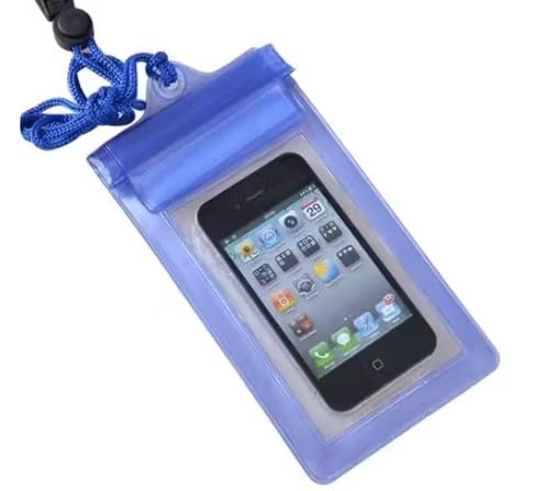Waterproof Phone Pouch, Universal Dry Bag Case with Lanyard, Triple Seal Protection, Touch Screen Compatible, Pack of 5, Assorted Colors