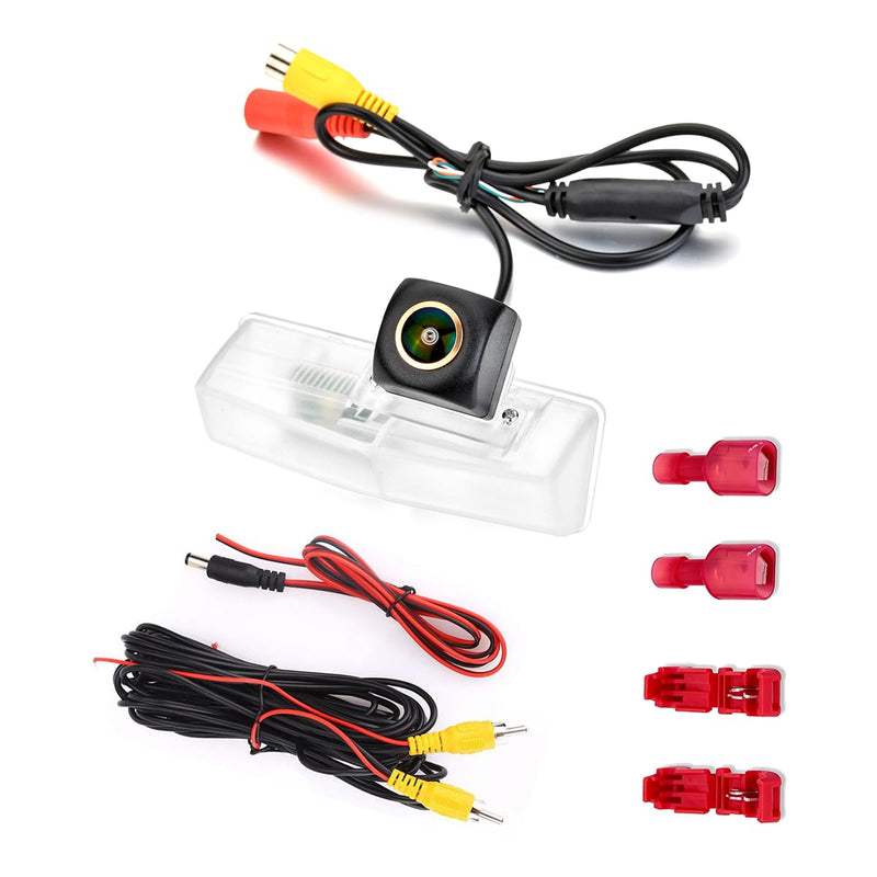 AHD1080P Car Reverse Camera for Lexus CT200h HS250h Toyota Matrix Venza Prius RAV4, License Plate Light Replacement, Fisheye Golden Backup Cam, Night Vision, 170° Wide Angle, IP69