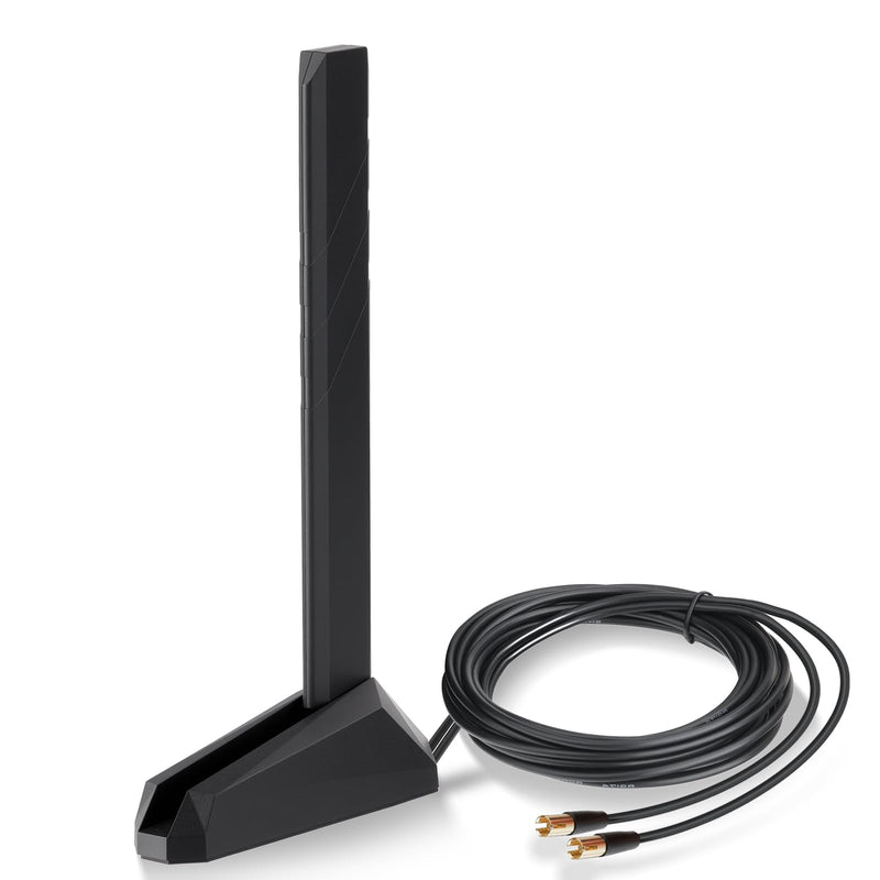 Eightwood WiFi 7 Gaming PC Motherboard Antenna, Tri-Band, Push-On Connector | Magnetic Base Antenna for ASUS ROG Strix, TUF Gaming, ROG Crosshair, ProArt, Prime Series WiFi 7 Motherboards