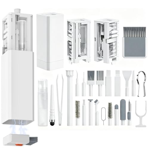 32‑in‑1 Electronics Cleaning Kit, Multi‑Function Cleaner Tool for Phone Charging Port, Keyboard, Earbuds, Camera, Game Console, All‑in‑One Digital Device Cleaning Brush Set