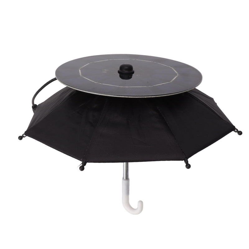 Buachois 10W Solar Panel Phone Umbrella Portable Rain Sun Protection Stand | 10W Solar Panel Phone Umbrella with Charging and Stand Portable Rain and Sun Protection Umbrella for Outdoor Activities