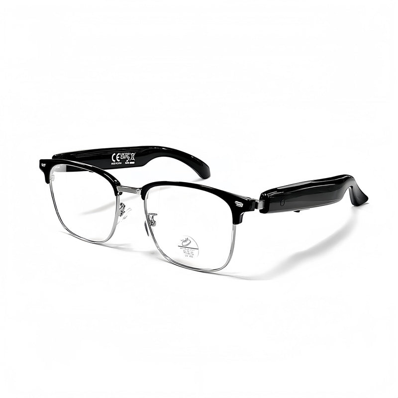 Smart Glasses UV Protection, Bluetooth Glasses for Men, Smart Sunglasses for Women, Wireless Music & Calls Upgrade Translation One with Bluelight