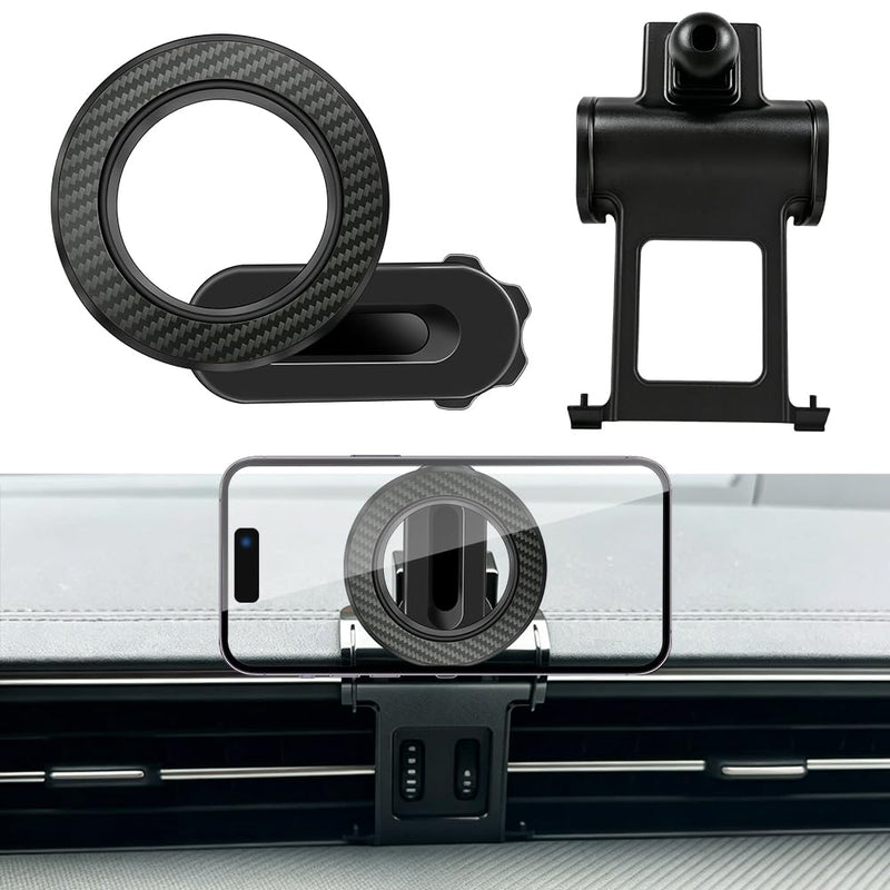 Car Phone Holder Mount for Audi A6 S6 RS6 A7 S7 RS7 2019-2025 Accessories | Magnetic Cellphone Stand, Cell Phones Navigation Charging Screen Cradles,Double 360°Rotation,for Magsafe Magnet Accessory