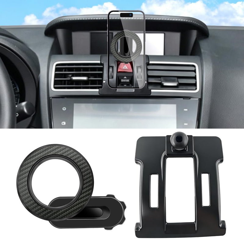 Car Phone Holder Mount for Subaru Forester 2014-2018 Accessories | Magnetic Cellphone Stand, Cell Phones Navigation Charging Screen Cradles,Double 360°Rotation,for Magsafe Magnet Accessory