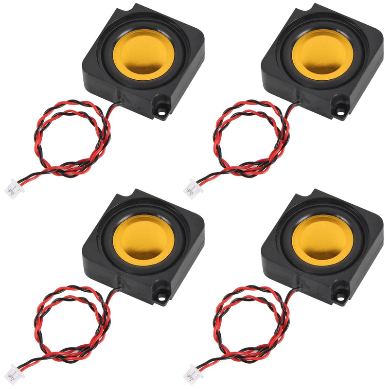 ACEIRMC 4pcs Speaker 2W 8Ω Single Cavity Mini Speaker Full-Range Cavity Micro Loundspeaker for Arduino with JST-PH1.25-2Pin Interface for Small Electronic Projects Advertising Machine LCD TV Monitors