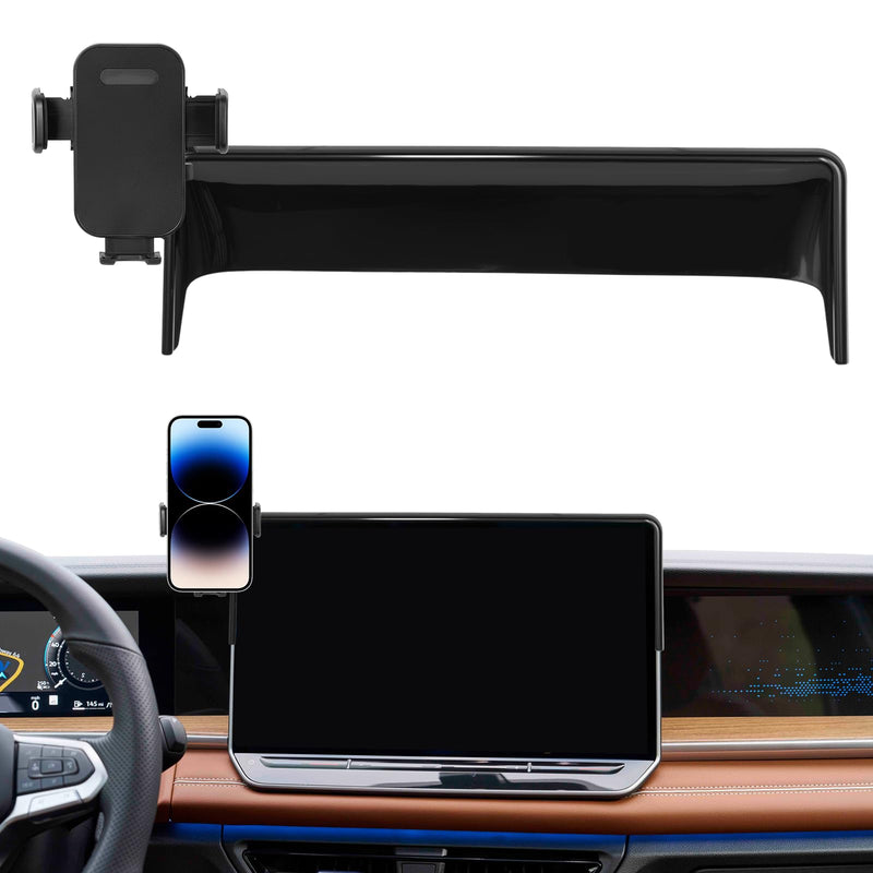 Car Phone Holder Compatible with 2025-2026 Volkswagen VW Tiguan Accessories 12.9-Inch Screen, Phone Mount with Universal Bracket & Fixed Clip, 360° Rotation Not Affect Air Vent 12.9-Inch for VW Tiguan 2025-2026
