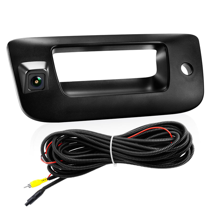 LCWRGS Tailgate Handle Backup Camera for Chevy Silverado & GMC Sierra | 2007-2014 Night Vision Wide-angle Waterproof Rear View Camera Tail gate Handle Key Hole OE# 22755305