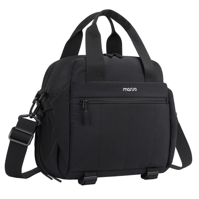 MOSISO Camera Bag, Photography Shoulder Bag Padded Camera Case, Black | DSLR/SLR/Mirrorless Lightweight Padded Camera Case with Rain Cover&Bottom Tripod Holder Compatible with Canon/Nikon/Sony