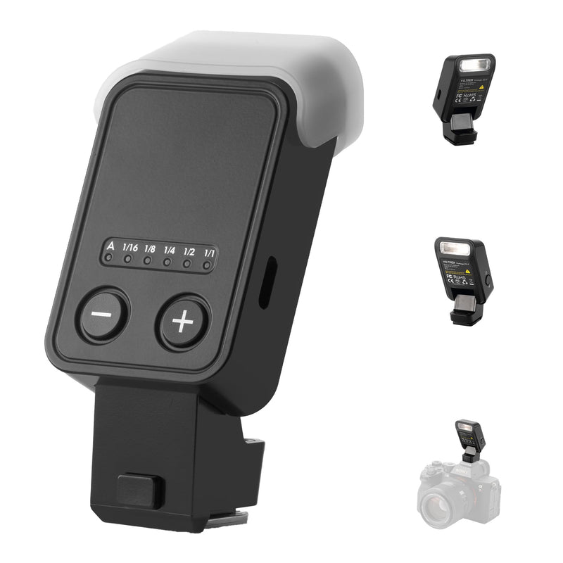 VILTROX Vintage Z2 TTL Foldable Mini Camera Flash for Sony | 700 Full Power Flashes, 2s Recycle, USB-C Charging Mini Speedlite GN6 with 5 Levels (Z2-S)