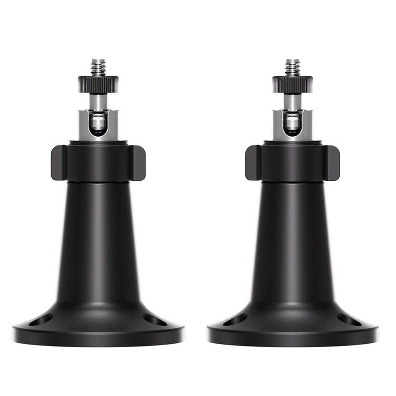 Arlo Camera Mount Compatible with Arlo Essential 1st/2nd/3rd Gen/Go 2/Arlo Pro/3/4/Pro 5S 2K/Pro (6th Gen)/Ultra/Ultra 2/Ultra (3rd Gen) & Ring Stick Up Cam (Battery/Plug-in), (2 Pack Black) 2 Pack