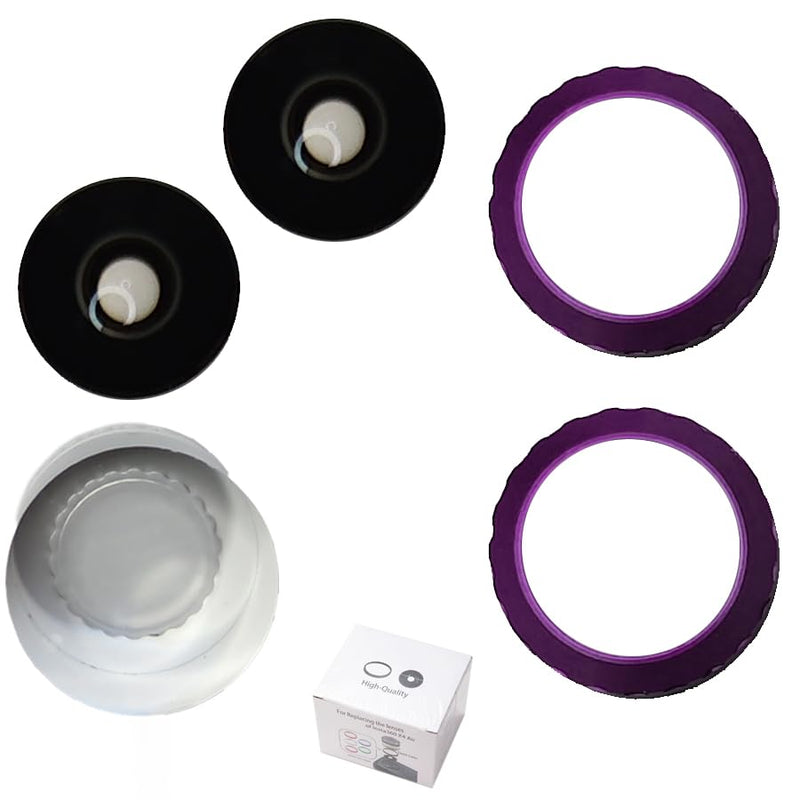 Koulele HD Optical Replacement Lens for Insta360 X4 Air, Wide Angle, Compatible with 360 X4 Air, Repair Part (Purple2pic) Purple2pic