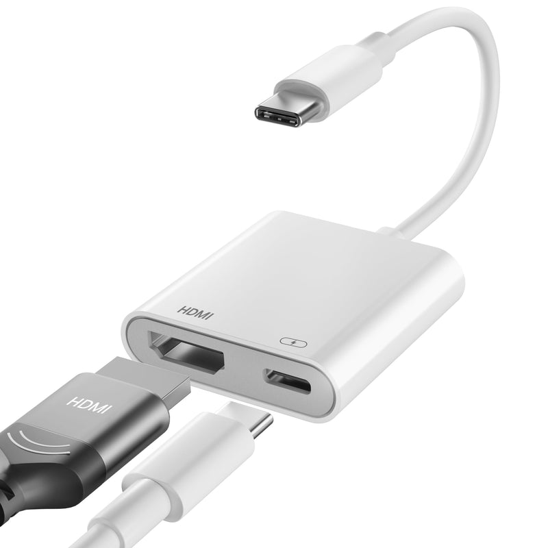 USB C to HDMI Adapter for iPhone 17 16 15 to TV, 4K@60Hz iPhone USB C to HDTV Adapter with 100W Fast Charging Port, MFi Certified iPhone Dongle USB C to Hdmi for iPad/TV/Projector/Monitor