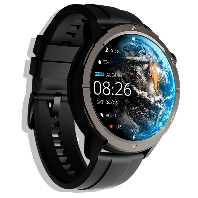 AGM Legion Rugged Smart Watch for Men, Waterproof, Shockproof & Drop-Proof | 5ATM, 100+ Sports Modes, Bluetooth Calling, Compass, Barometer & Altimeter, 1.43" AMOLED Display, Heart Rate & Sleep Tracking